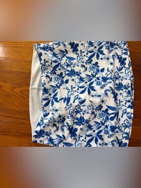 Skatie Blue and White Floral Skirt